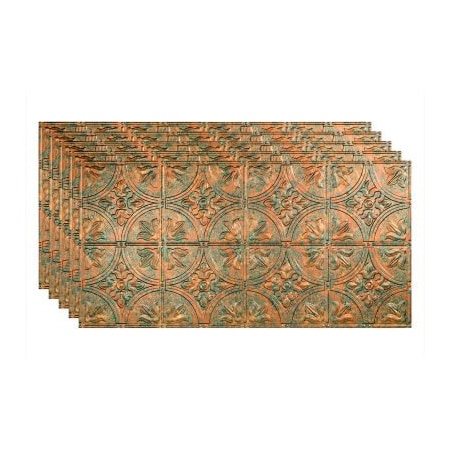 Acoustic Ceiling Products Fasade Traditional Syle # 2 - 48-3/8" x 24-3/8" PVC Glue Up Tile in Copper Fantasy - PG5111